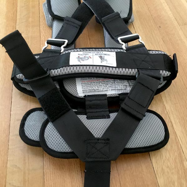 RideSafer crotch strap back of vest