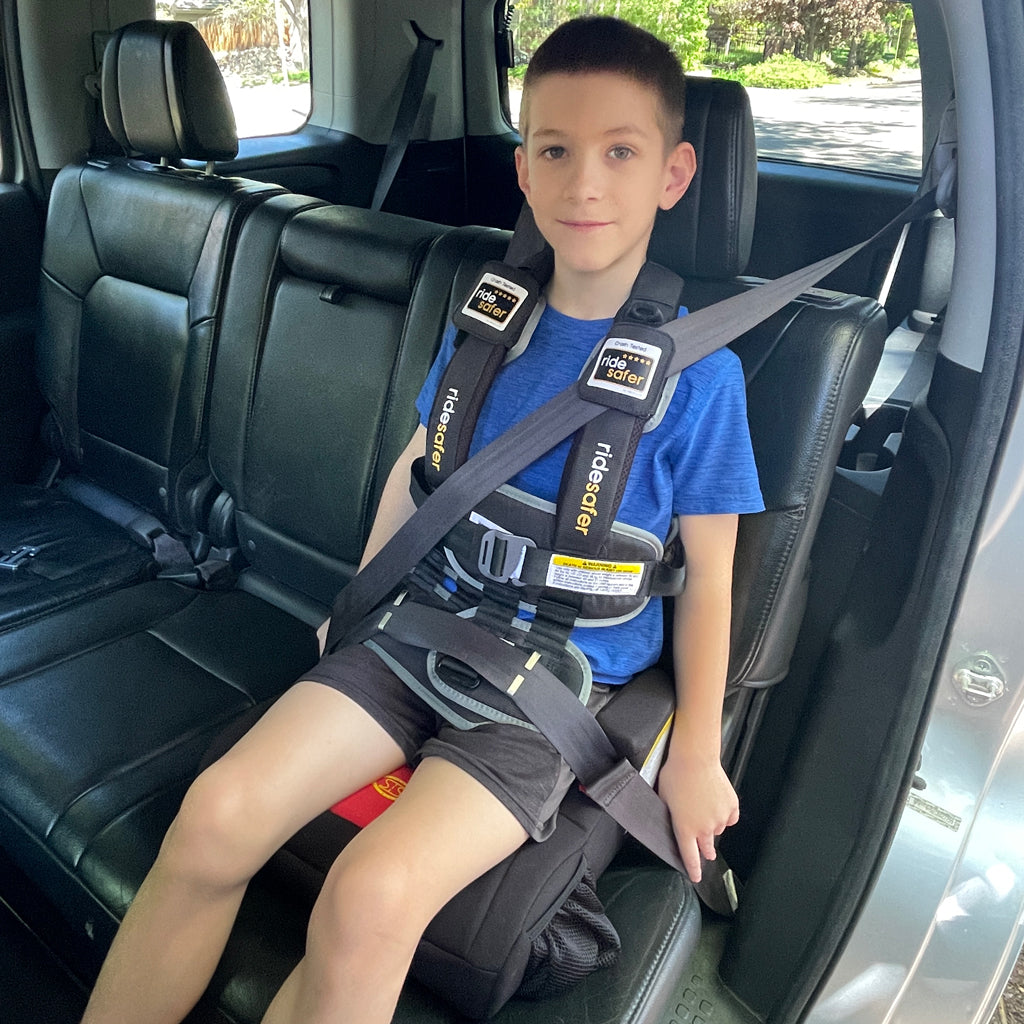 TravelSmarter Delight booster seat with RideSafer vest