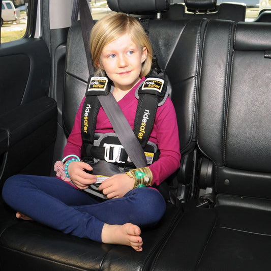 5 year old in ridesafer vest