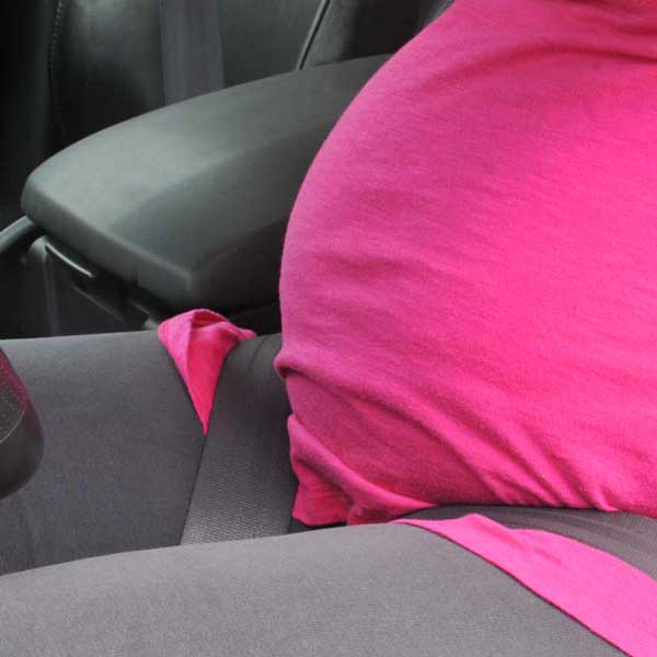 Seat belt clearance adjuster pregnancy