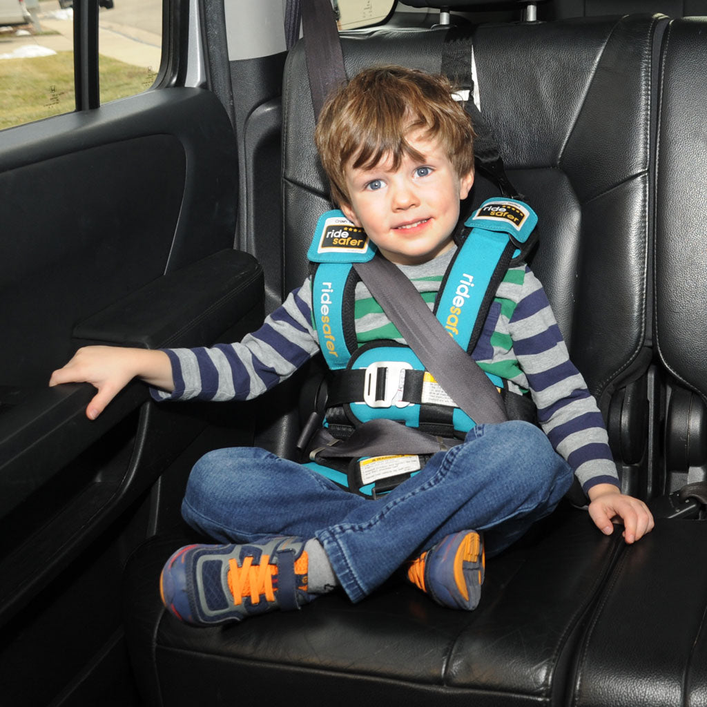 3.5 year old in ridesafer travel vest